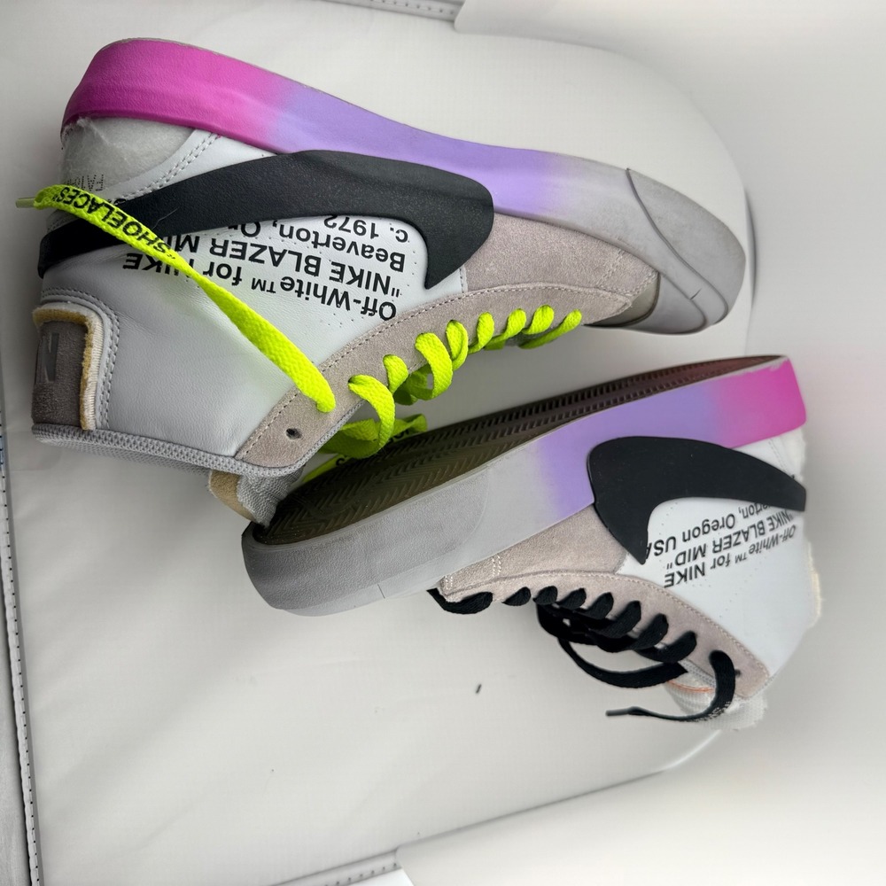 Nike Blazer Mid Off-White Wolf Grey Serena Williams Queen AA3832-002 W-W- SZ 8